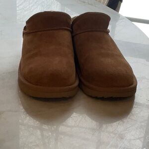 Cozy Brown Suede Slippers